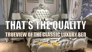luxury European style leather bedroom: classic european style furniture | French style bedroom