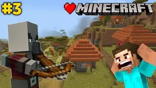PILLAGERS ATTACK ON MY VILLAGE | MINECRAFT SURVIVAL SERIES EP 3 | MINECRAFT 1.21 GAMEPLAY