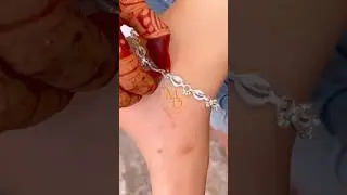 New designer silver Navratri special silver shank Payal  _shortsfeed _ytshorts