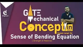 Concept In Short / Sense of Bending Equation / Mechanical GATE-ESE / Engenius / Suneel Jangir