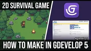 How to Make a 2D Top-Down Survival Game in GDevelop 5 #gdevelop5