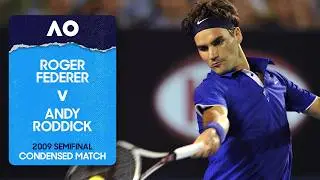 Roger Federer v Andy Roddick Condensed Match | Australian Open 2009 Semifinal
