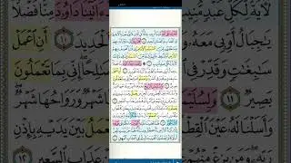 تثبيت وتربيط الربع الثانى من سورة سبأ[١٠ حتى ٢٣]