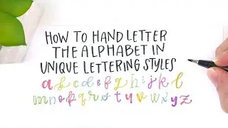 Basic Hand Lettering Fonts tutorial| Uppercase & Lowercase | Chef Maribel Channel