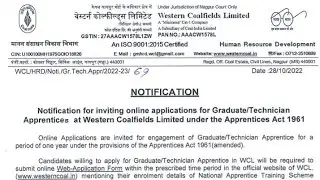 Western Coalfields Ltd Graduate & Technician Apprentice 2022 Online Form || Total Vacancy - 316