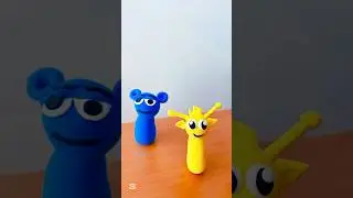 How I Made New SPRUNKI Characters| Polymer #clay #youtubeshorts #sprunkiclay #clayart #handmadeart