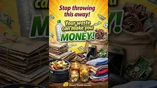 7 Money-Making Ideas from Waste 💰 | Turn Trash into Cash 🔥#viralshort #moneymaking