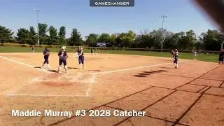 Maddie Murray #3 2028 Catcher - 2025 Fall Defensive Highlights