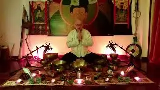 Pratica del mattino con le campane tibetane