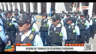 Huaraz: Serenos refuerzan seguridad ciudadana integrada