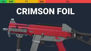 UMP-45 Crimson Foil - Skin Float And Wear Preview
