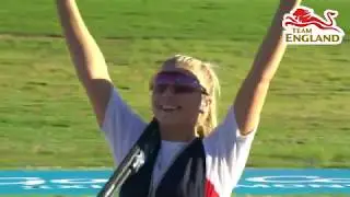 Skeet shooter Amber Hill wins silver at the Gold Coast 2018 Commonwealth Games