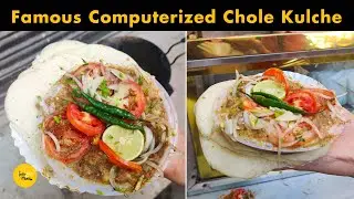 Famous Computerized Chole Kulche Rs. 30/- l Nirman Vihar l Delhi Street Food