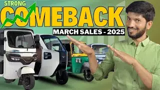 March E3W Sales Report 🔥 Auto Sales Growth & Fall | Mahindra, Bajaj, Piaggio, TVS, Omega