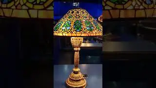 Tiffany Glass Gallery at the New York Historical Society #stainedglass #tiffanylamps #tiffanyglass