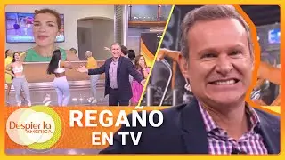 Esposa de Alan Tacher lo sorprende en pleno show en vivo | Despierta América | Hoy | 18 de abril