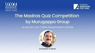 🔴 LIVE : Madras Quiz being organised by Murugappa Group | Madras Management Association
