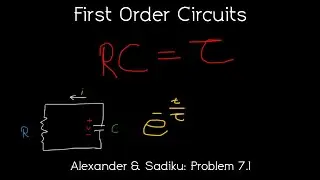 First-Order Circuits - Fundamentals of Electric Circuits - Problem 7.1