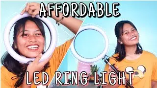 UNBOXING AFFORDABLE 26CM LED RING LIGHT WITH TRIPOD + QUICK REVIEW! | Anne Gwyneth (Philippines)