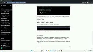 Configure package on python