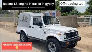 Gypsy 1.6 baleno engine test drive off roading test . any enquiry enquiry contact with us 8437204036
