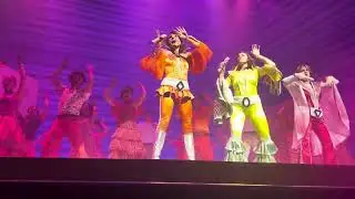 Mamma Mia the musical. London. Finale and bows. Thursday 25th April 2024.