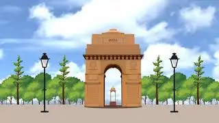 No Copyright Animated Background | India Gate | LBA Stories