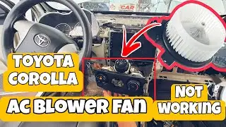 Corolla Ac blower fan not working,Ac switch repair easy solution.