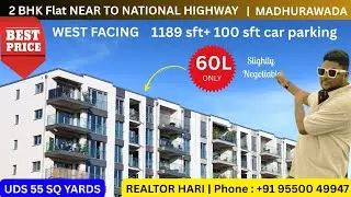 MADHURAWADA D MART BACK SIDE RESALE FLAT UDS IS 55 SQ YARDS,2 BHK 7 YEARS OLD, 60 LAKHS NEGOTIABLE 👇