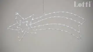 68896 - Cometa 95cm 90 Acrylic LED a Batteria 3xD - Lotti Importex - Moments of light