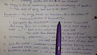 THOMAS GRAY : TRANSITIONAL POET