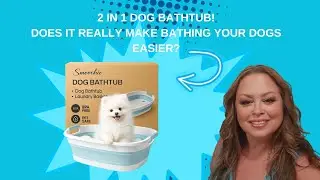 2 in 1 Collapsible Dog Bathtub. #doghealth #dogbath #dogsofyoutube #pets #furbabies #amazon #viral