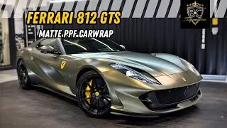 Ferrari 812 GTS  Matte PPF wrap