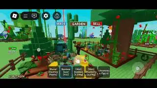 Playing GROW A GARDEN with my friend Nicholas. (BUT DID NOT CALL😭😭😭) 