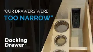 Powerful Vanity Drawer Featuring Docking Drawer Blade Duo, Canisters & Safety Outlet