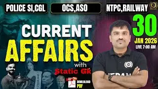 30th January 2026 Current Affairs | Daily Current Affairs For OPSC OCS & All Other Competitive Exams