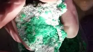 asmr_soap_princess 💚Soda and chalk. Oh, how long I tortured this mixture. How does it all freeze?