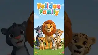 Big Cat Family | Learn Panther, Tiger & More | Kids Animal Video