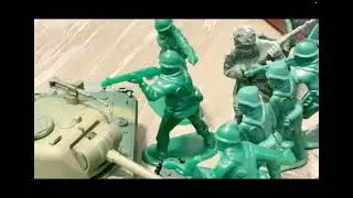 Green assault. | army men stop motion.