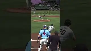 The pitcher got headshoted in MLB The Show 25 #mlbtheshow25 #mlbtheshow