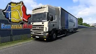 ETS2 1.56 Have fun driving Romania Map 1:5scale Scania R4 DC16 open pipe Eaton Fuller 13Speed