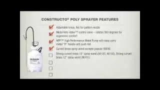 Hudson Constructo Poly Sprayer - 2 Gallon, Model# 90182