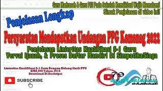 Persyaratan Mendapat Undangan PPG Kemenag 2022|Penjelasan Lengkap Linieritas Kualifikasi S-1 Guru
