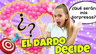 🎯 Lanzo un DARDO a GLOBOS y ME COMPRAN TODO - DESAFÍO DEL BALÓN MISTERIOSO / El mundo de Indy