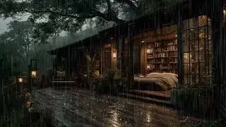 Rain Drifting Through a Dark Forest Night | Atmospheric Nature Sounds for Calm and Relaxation