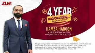 4th Work Anniversary Hamza Haroon