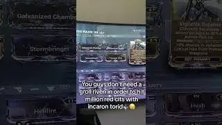 Incarnon Torid￼ doesn&rsquo;t ￼ need a groll riven to hit over 1M  red crits🤷🏾