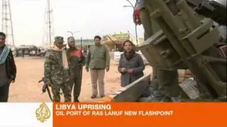 Libya rebels control oil port
