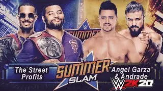 FULL MATCH Street Profits vs Andrade & Angel Garza:Raw Tag Team CHAMPIONSHIP SUMMERSLAM Aug 23 2020