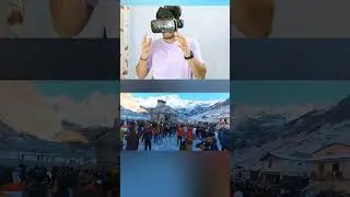 KEDARNATH IN VR 360&deg;😍||you will shocked😱itni snow dekh ke🌨️☃️ #kedarnath #vr #360vr #shorts
